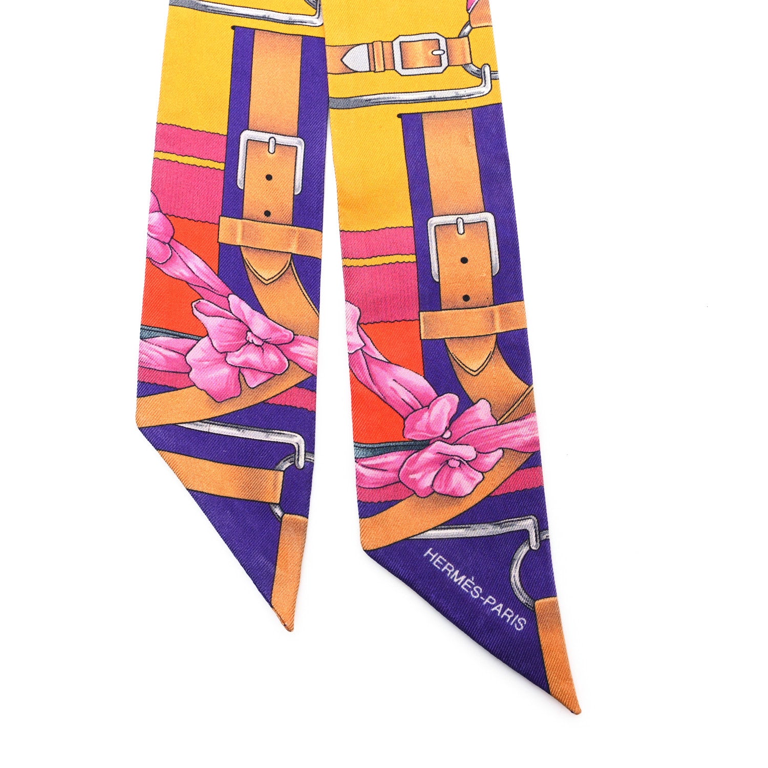 Hermes Silk Grand Manege Fleuri Twilly 2 of 6