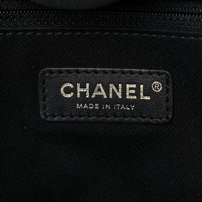 Chanel Woven Straw Raffia Large Deauville Tote Black 6 of 13