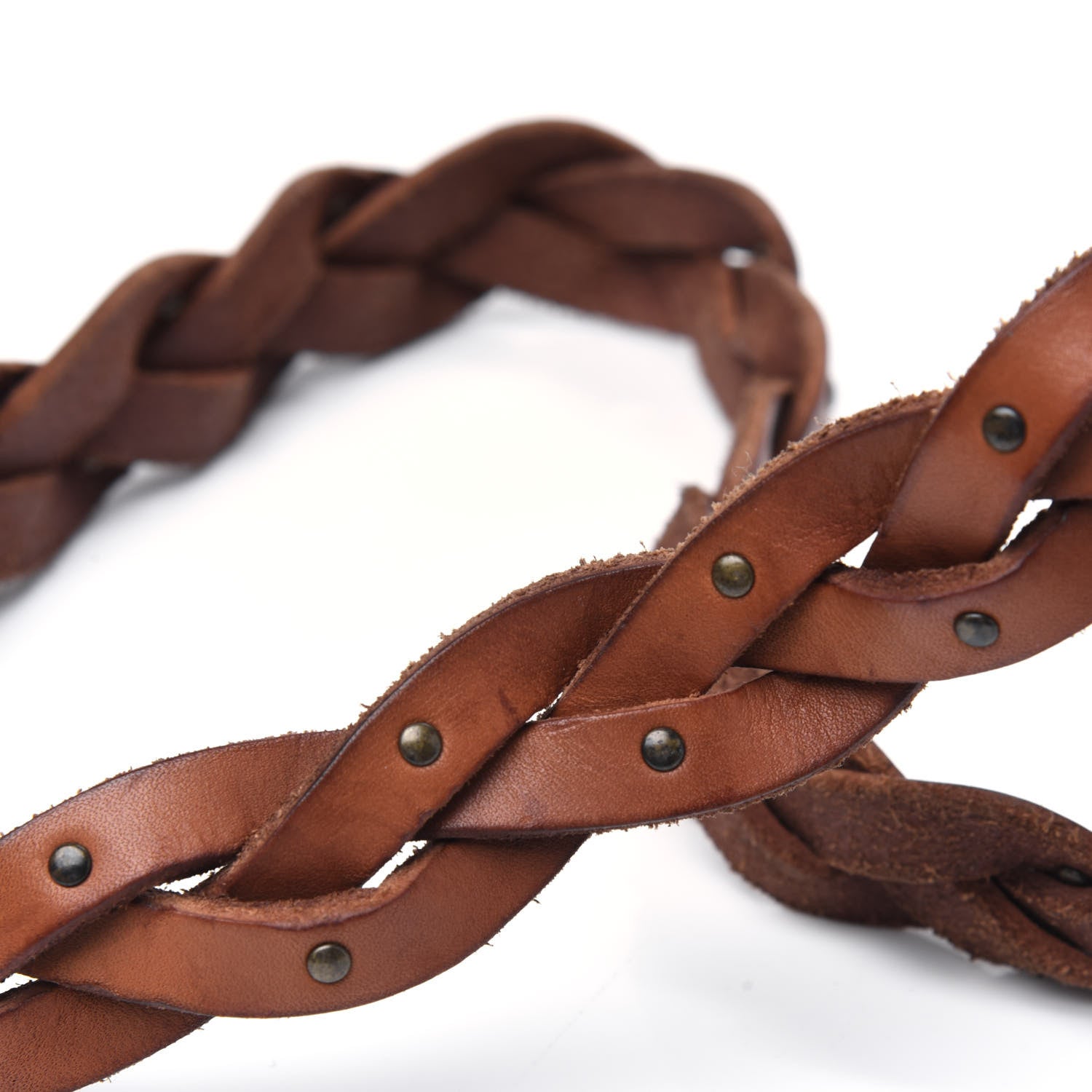 Saint Laurent Calfskin Medium Monogram Sunset Shoulder Bag With Braided Strap Natural Brown 16 of 18