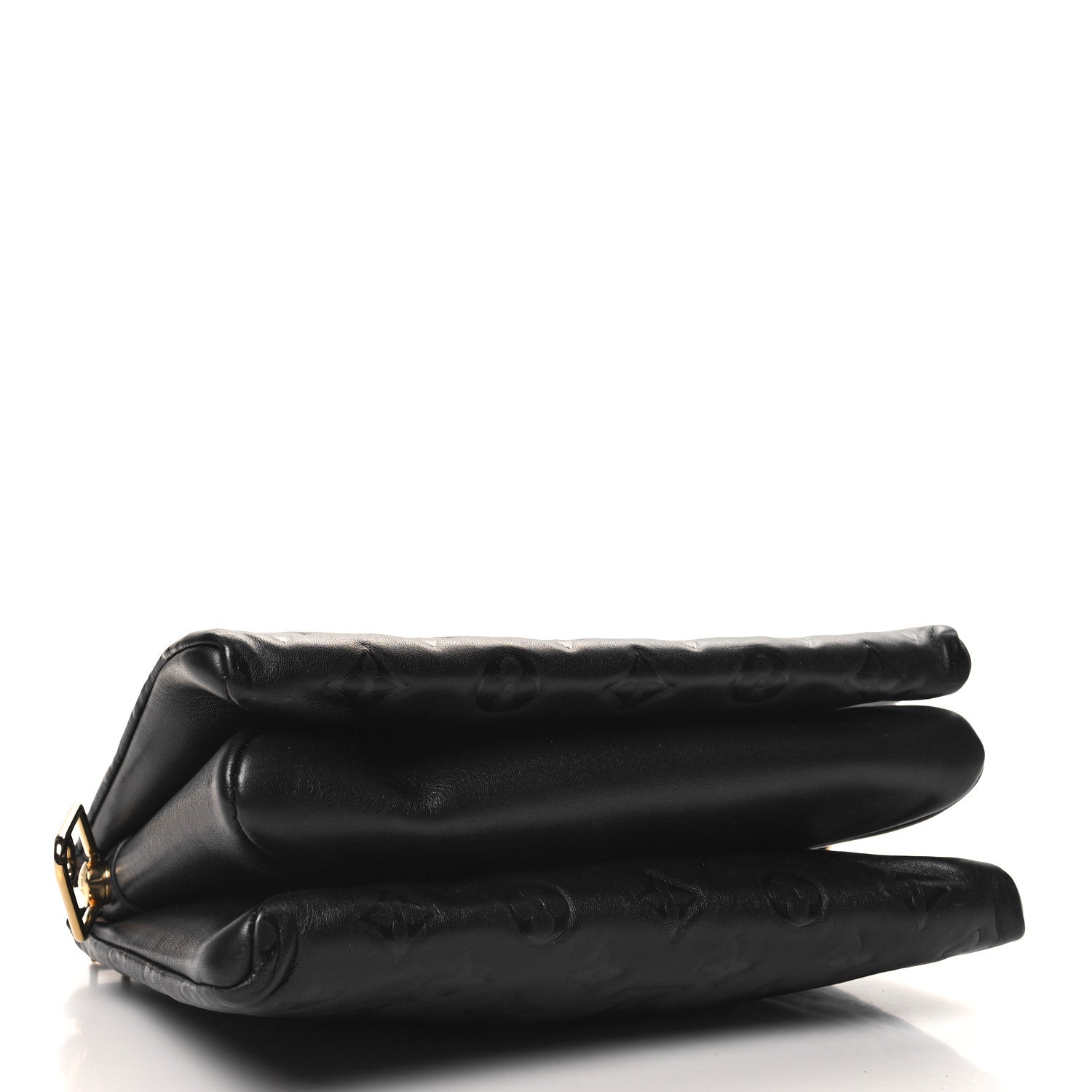 Louis Vuitton Lambskin Embossed Monogram Coussin PM Black 4 of 11
