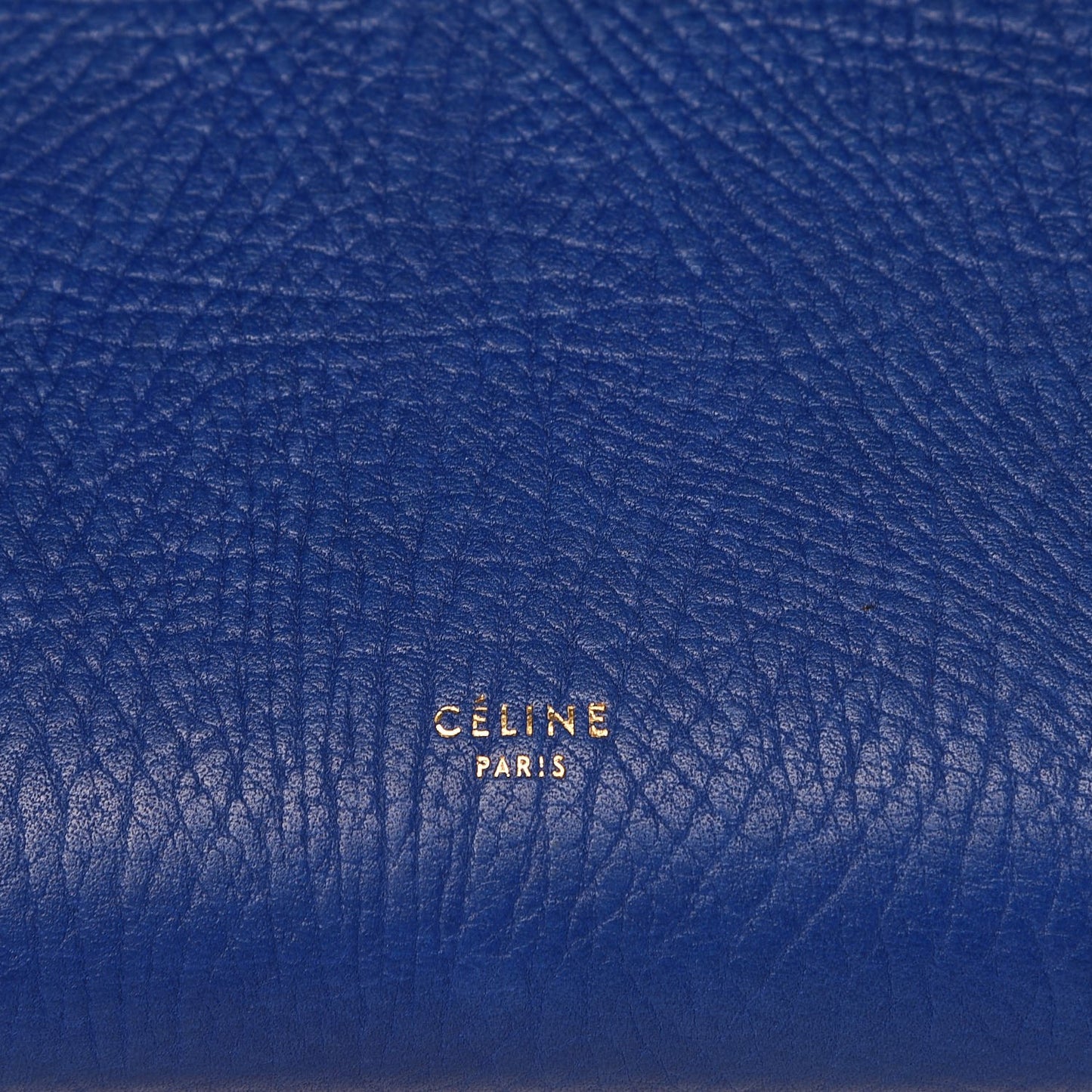 Elephant Calfskin Mini Tri-Color Belt Bag Indigo