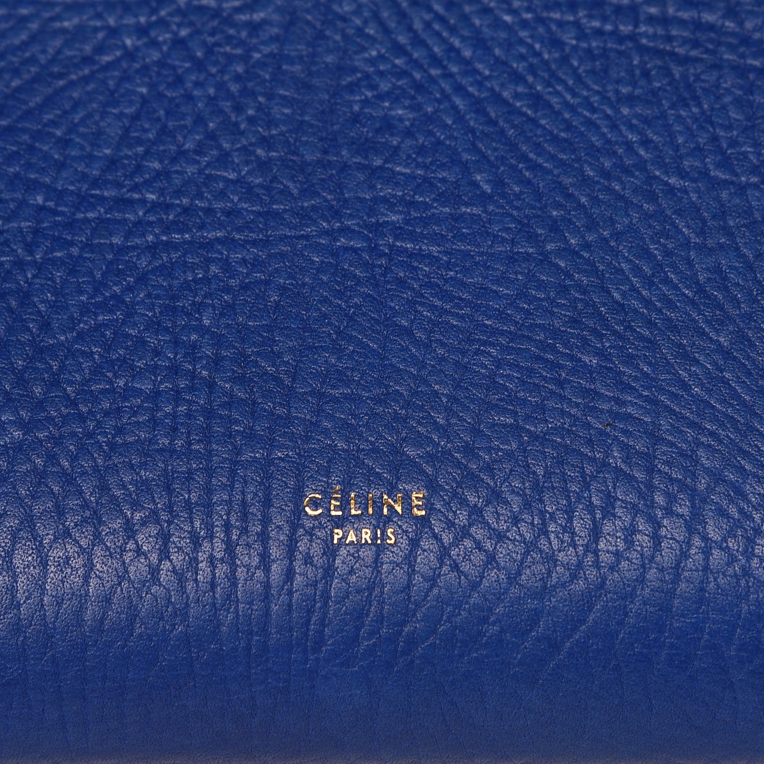 Celine Elephant Calfskin Mini Tri-Color Belt Bag Indigo 7 of 15