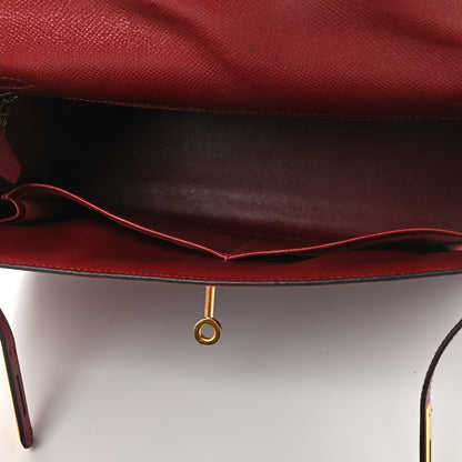 Hermes Epsom Kelly Sellier 32 Rouge H 8 of 22