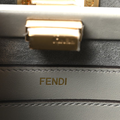 Fendi Vitello Small Soft Peekaboo Satchel Matcha Latte 6 of 10