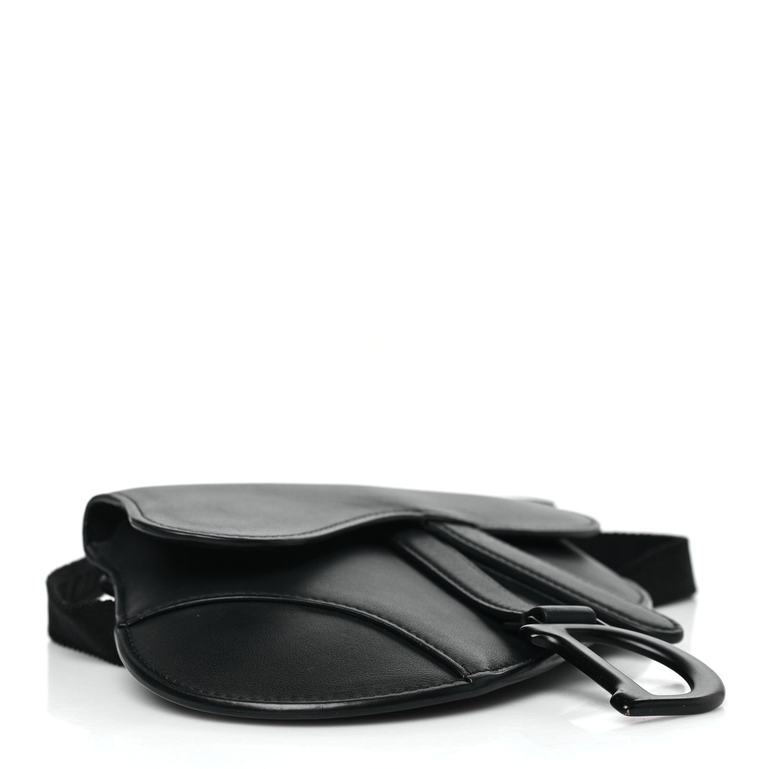 Christian Dior Ultra Matte Calfskin Saddle Belt Bag Black 4 of 7