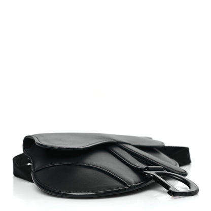 Christian Dior Ultra Matte Calfskin Saddle Belt Bag Black 4 of 7