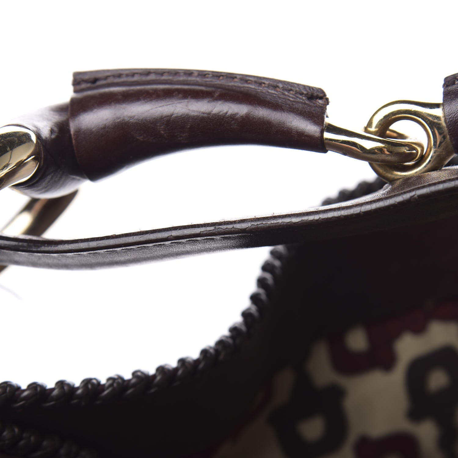 Gucci Guccissima Large Horsebit Chain Hobo Chocolate 19 of 20