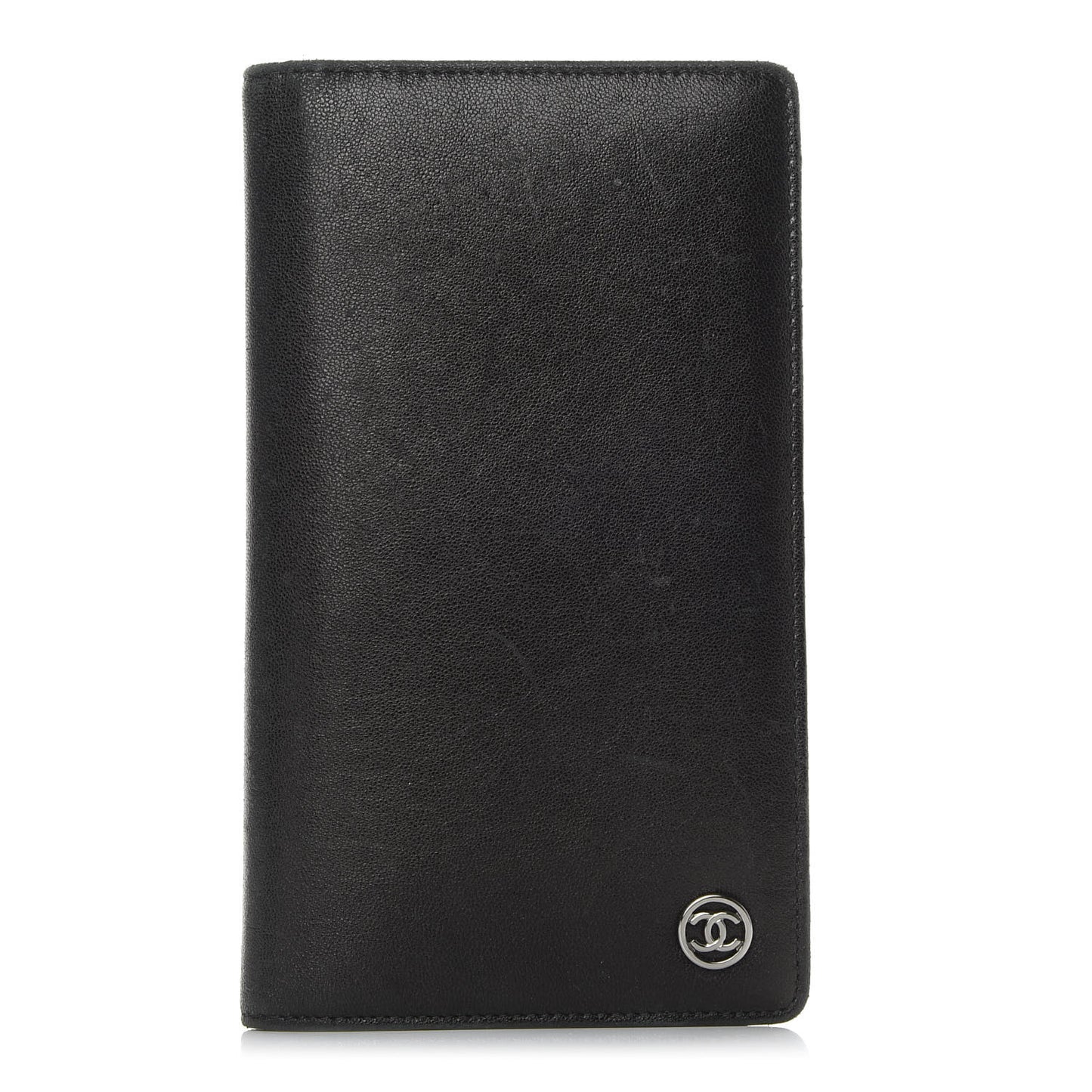 Goatskin CC Yen Wallet Black