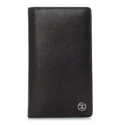 Chanel Goatskin CC Yen Wallet Black 1 of 7
