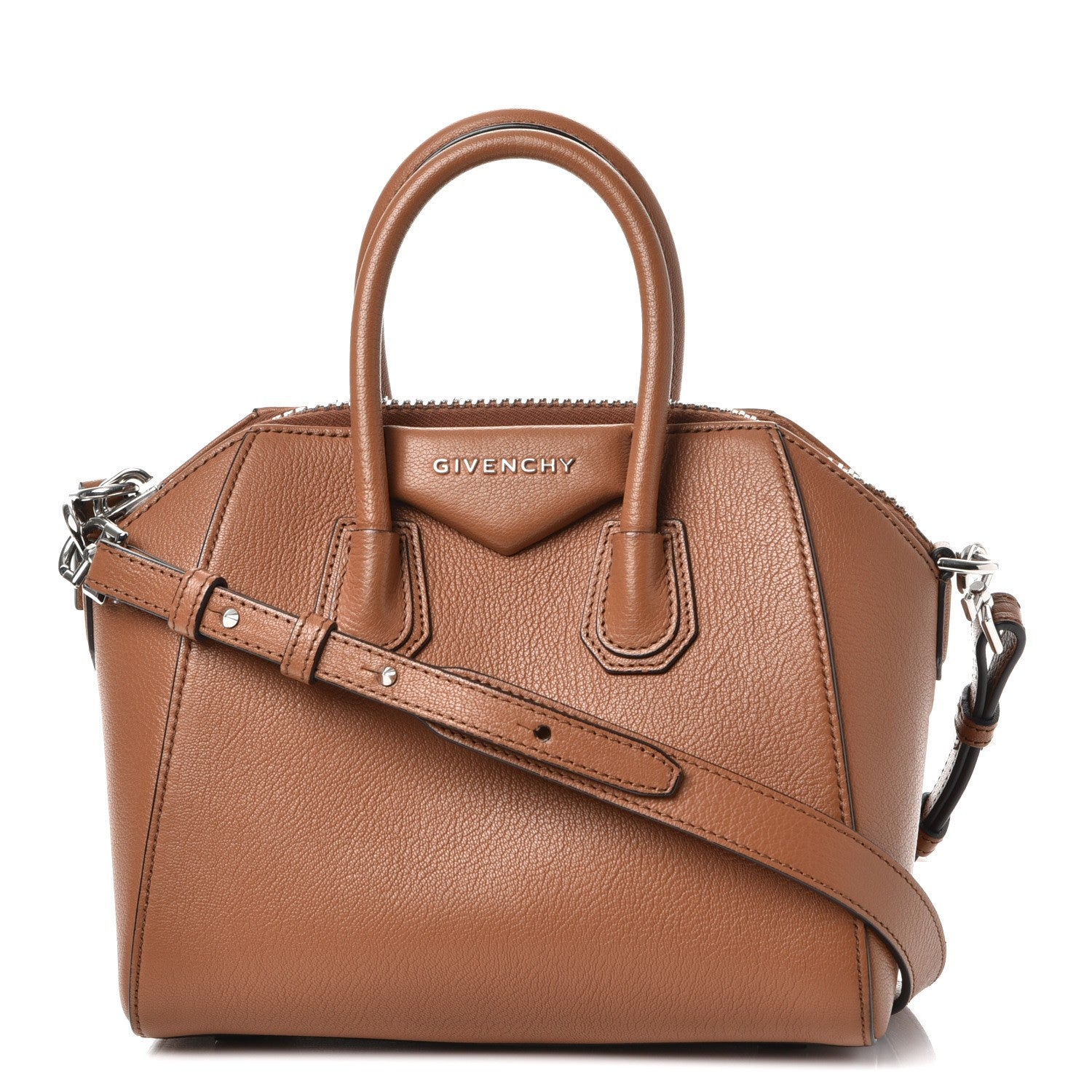 Givenchy Sugar Goatskin Mini Antigona Caramel 1 of 8