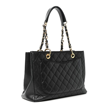 Chanel Caviar Quilted Grand Shopping Tote GST Black 3 of 10