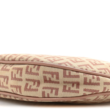 Fendi Zucchino Vitello Pochette Beige Bruciato Bois de Rose 10 of 15