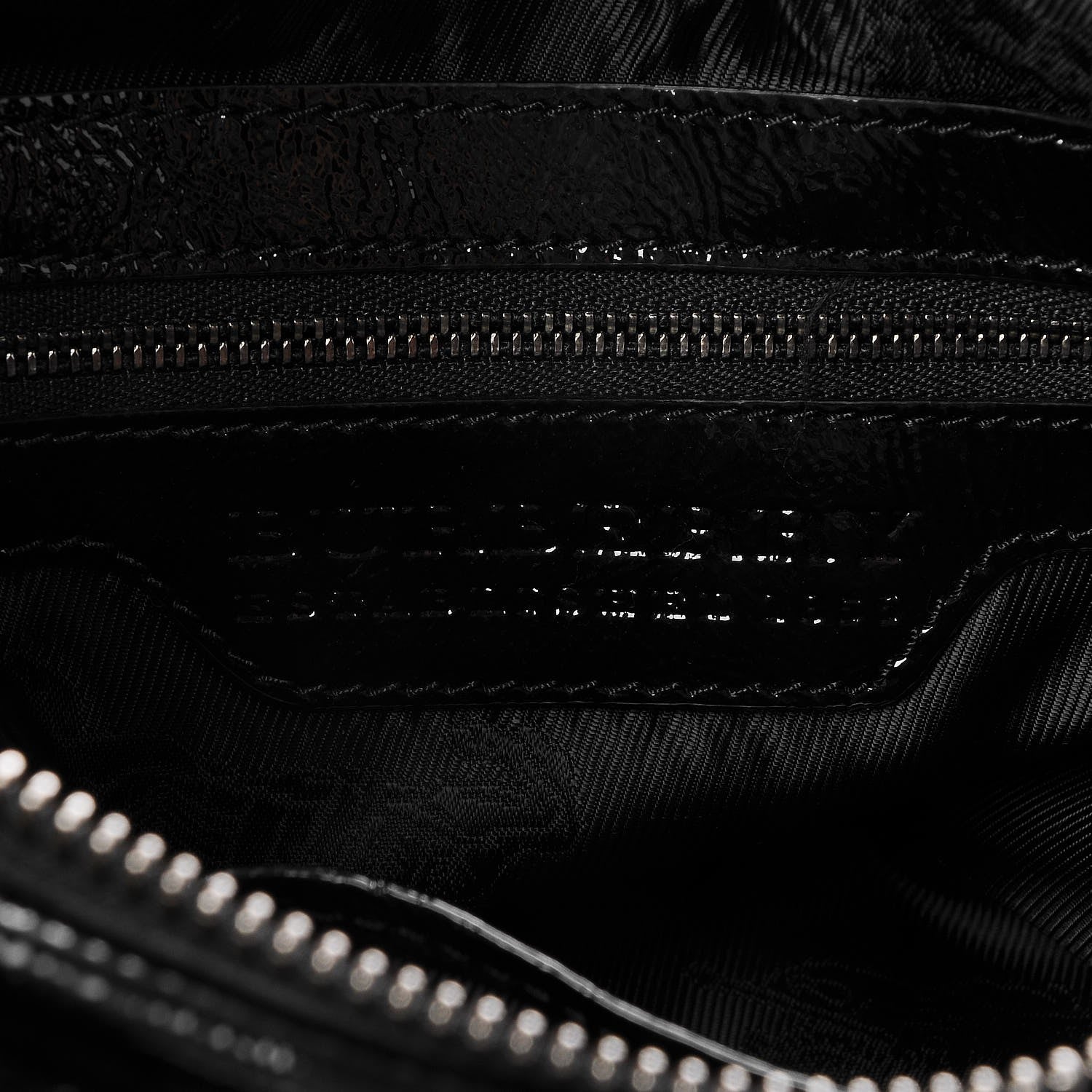 Burberry Patent Ruffled Medium Lowry Black 7 of 9