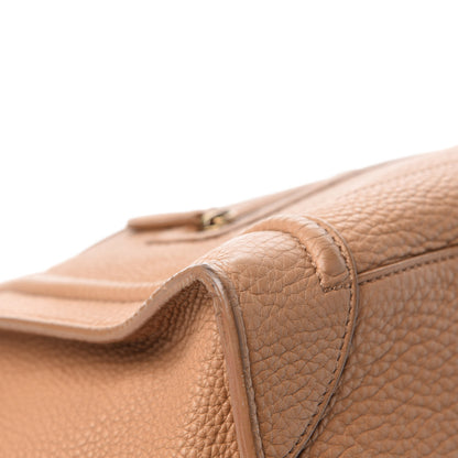 Celine Drummed Calfskin Mini Luggage Camel 8 of 11