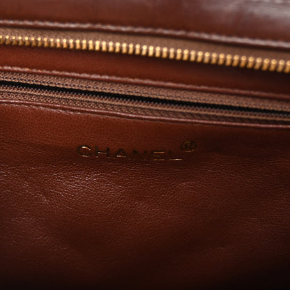 Chanel Lambskin Quilted CC Shoulder Bag Brown 6 of 9