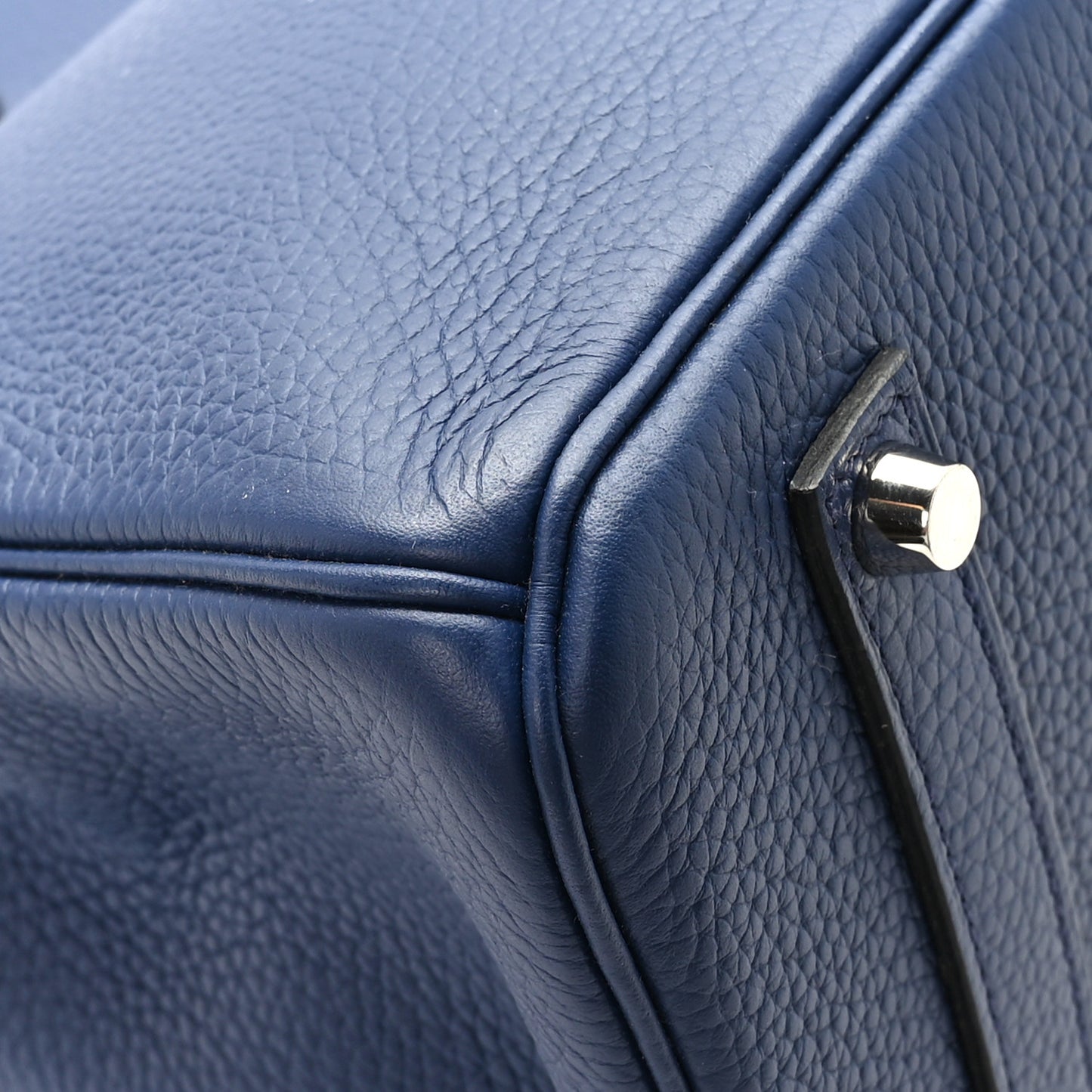 Taurillon Clemence Birkin 35 Bleu Saphir