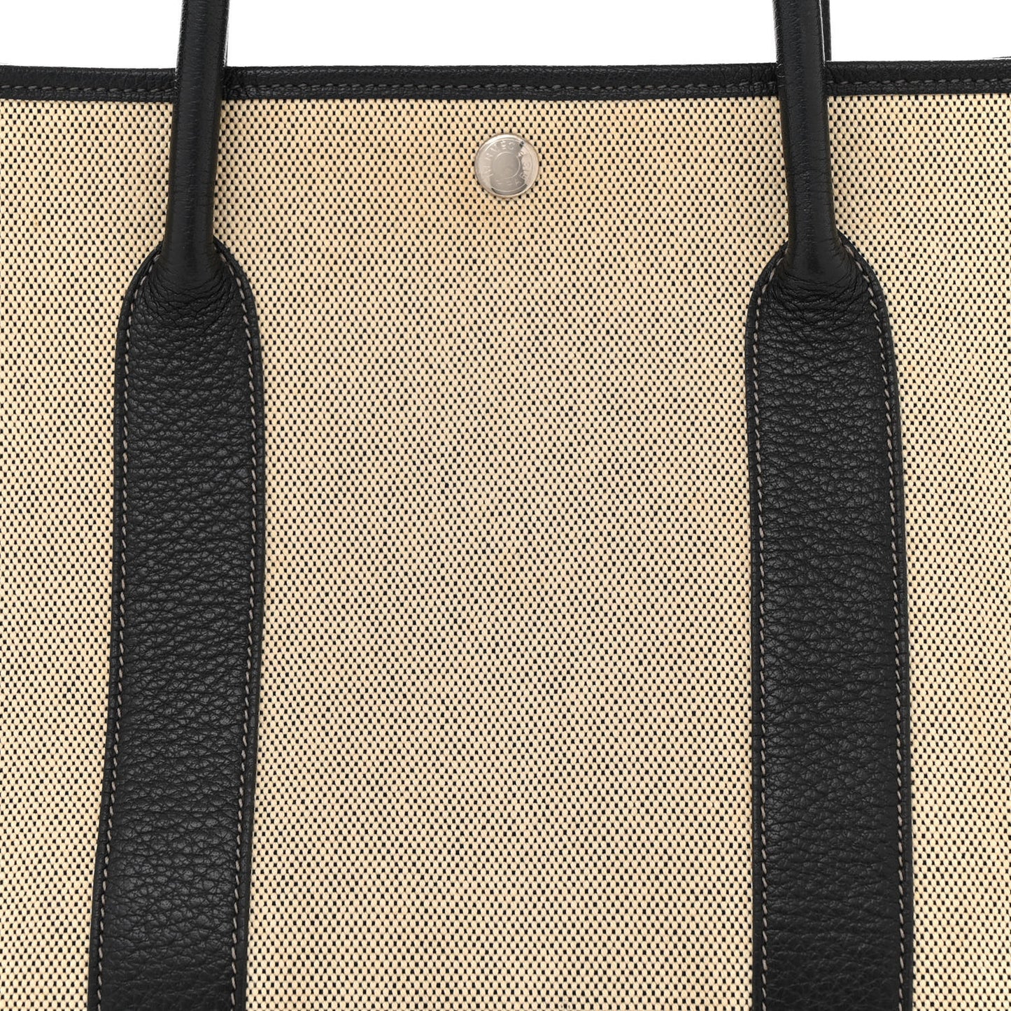 Toile Negonda Garden Party 36 MM Tote Black Ecru