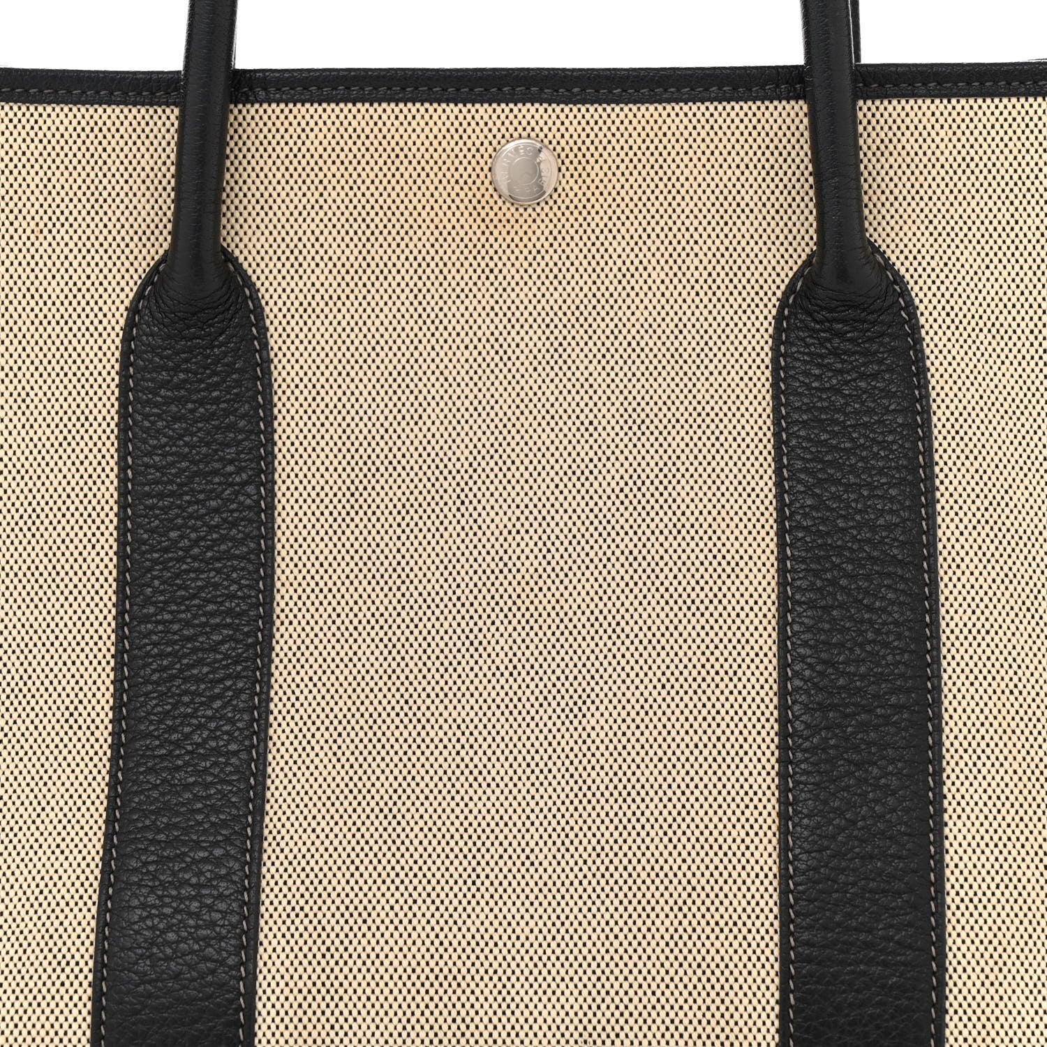 Hermes Toile Negonda Garden Party 36 MM Tote Black Ecru 8 of 10