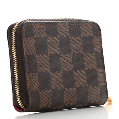 Louis Vuitton Damier Ebene 2020 Christmas Animation Roller Coaster Zippy Coin Purse Pivoine 3 of 7