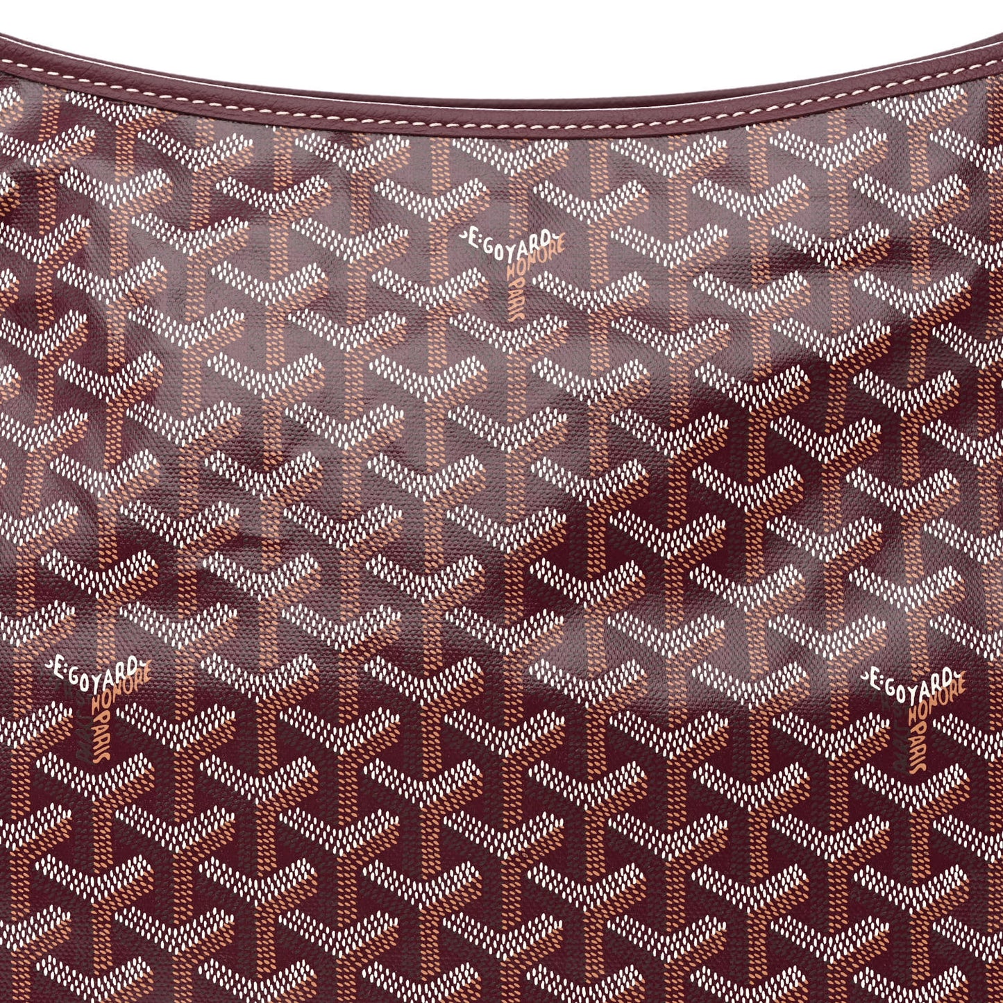 Goyardine Boheme Hobo Burgundy