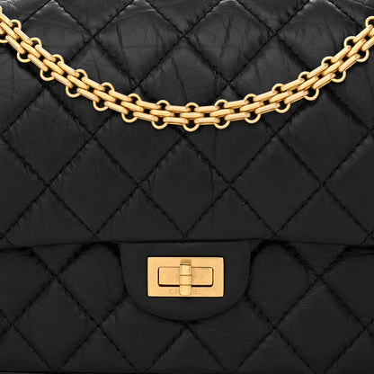 Chanel Aged Calfskin Quilted 2.55 Reissue 226 Flap Black 8 of 11