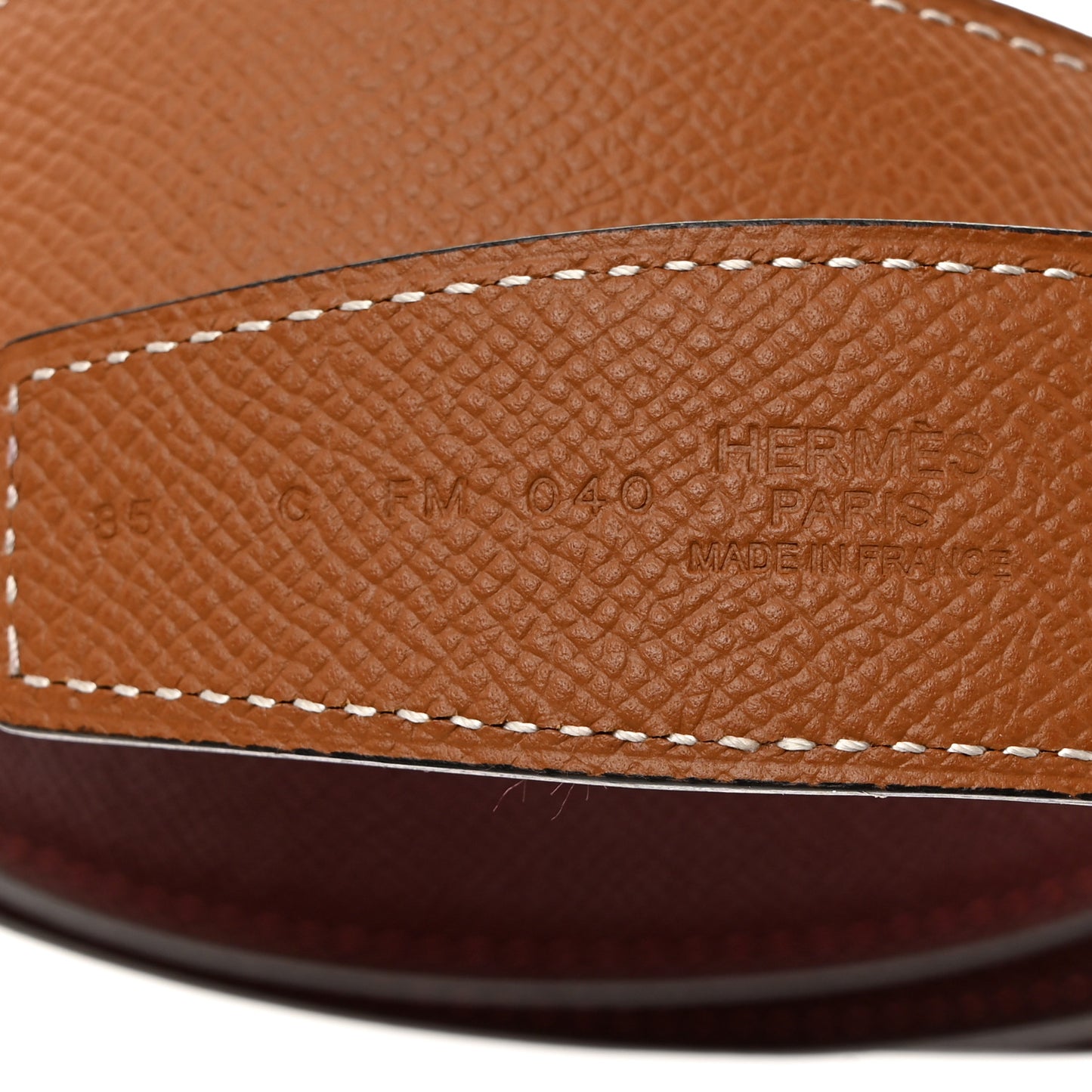 Epsom 32mm Belt Strap 85 80/32 Rouge H Gold