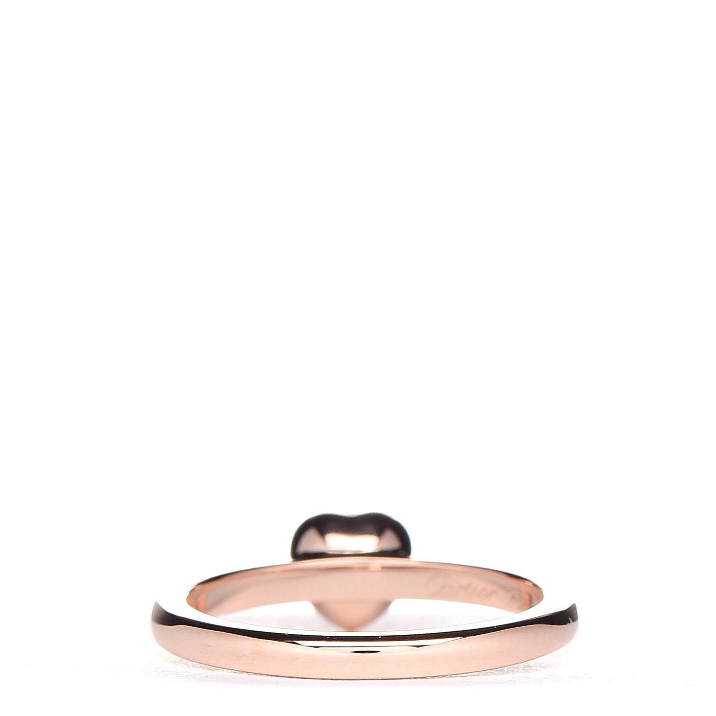 18K Pink Gold Diamond D'Amour Heart Ring 46 3.75