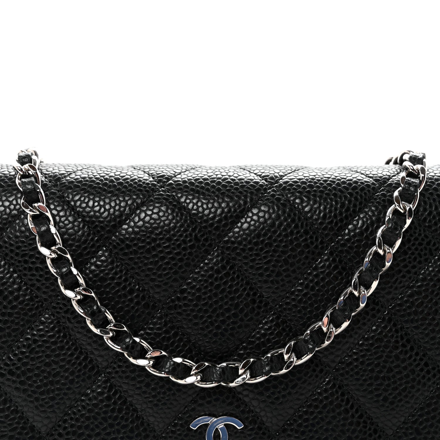 Chanel Caviar Quilted Wallet on Chain WOC Black 9 of 12