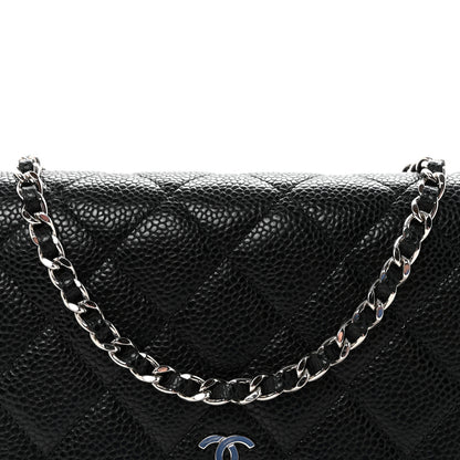 Chanel Caviar Quilted Wallet on Chain WOC Black 9 of 12