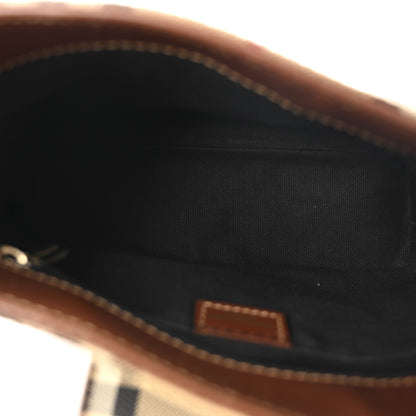 Burberry House Check Small Tote Dark Brown 5 of 11