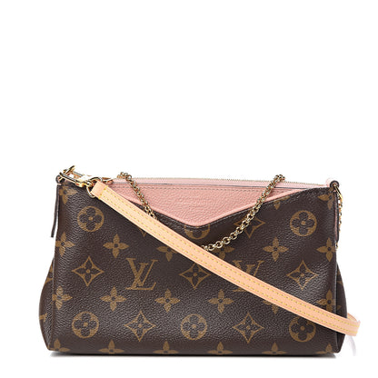 Louis Vuitton Monogram Pallas Clutch Rose Poudre 1 of 9