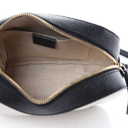 Gucci Dollar Calfskin Bi-Color Small Soho Disco Bag Mystic White Black 5 of 10