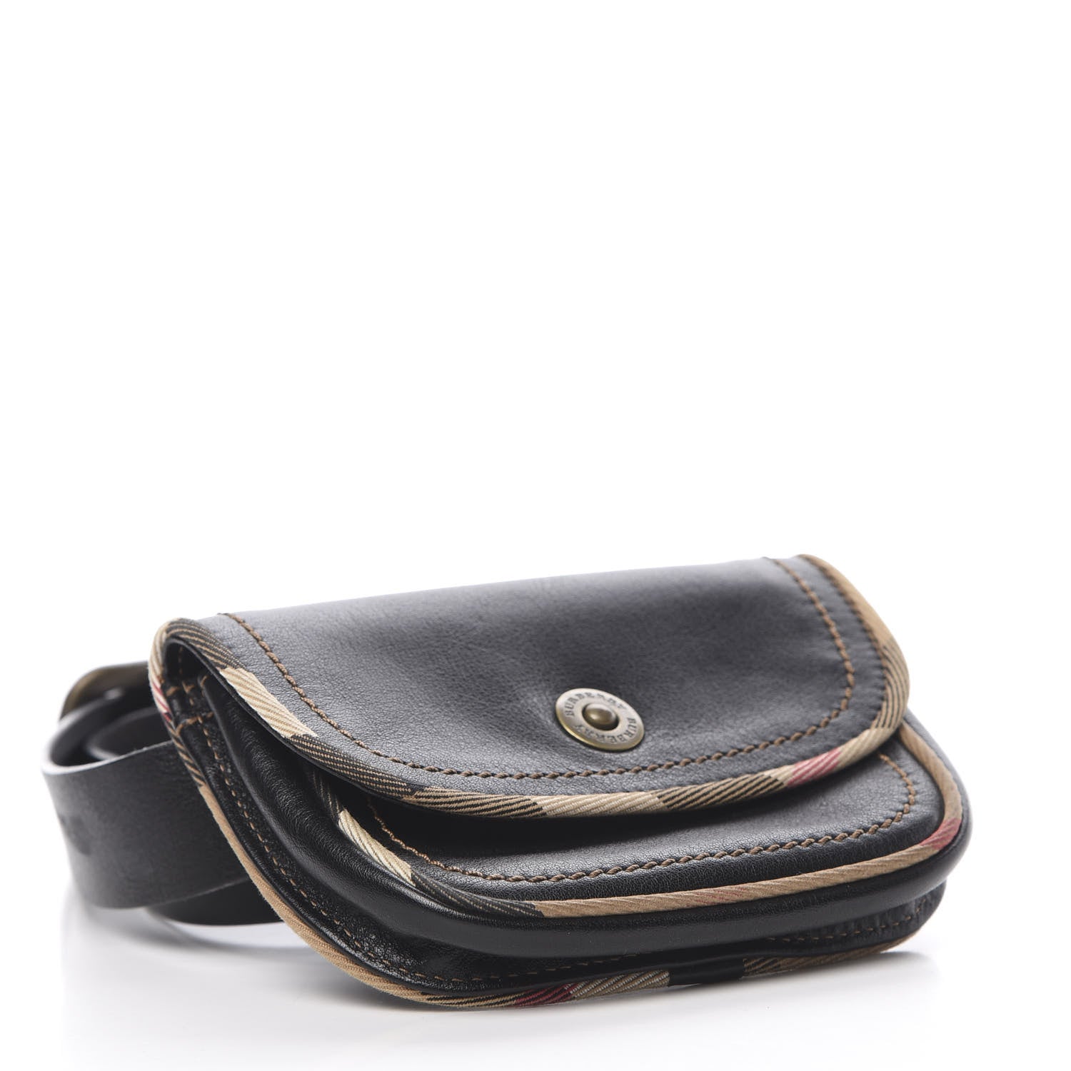 Burberry Calfskin Nova Check Small Bum Bag Black 4 of 12