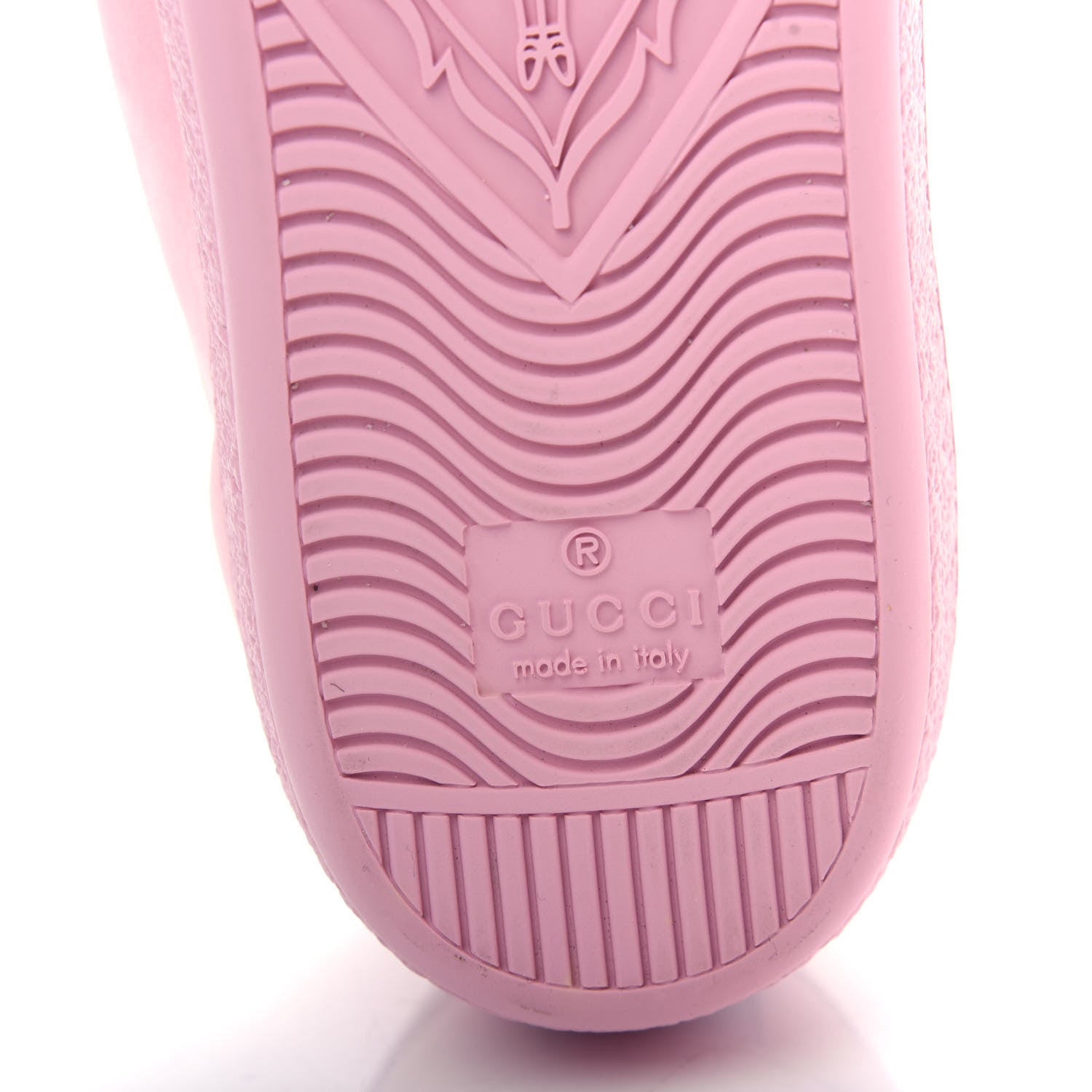 Gucci Calfskin Interlocking G Perforated Womens Ace Sneakers 36 Wild Rose Lapis 10 of 11