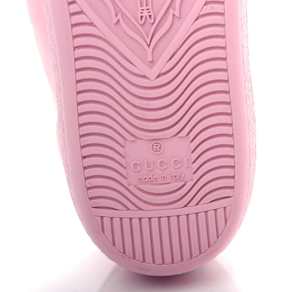 Gucci Calfskin Interlocking G Perforated Womens Ace Sneakers 36 Wild Rose Lapis 10 of 11
