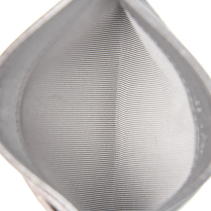 Chanel Metallic Lambskin Quilted CC Card Holder Silver 5 of 8
