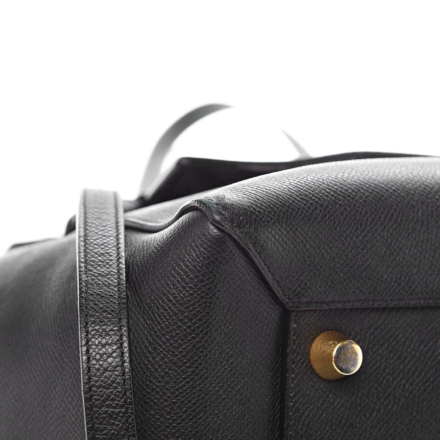 Grained Calfskin Mini Belt Bag Black