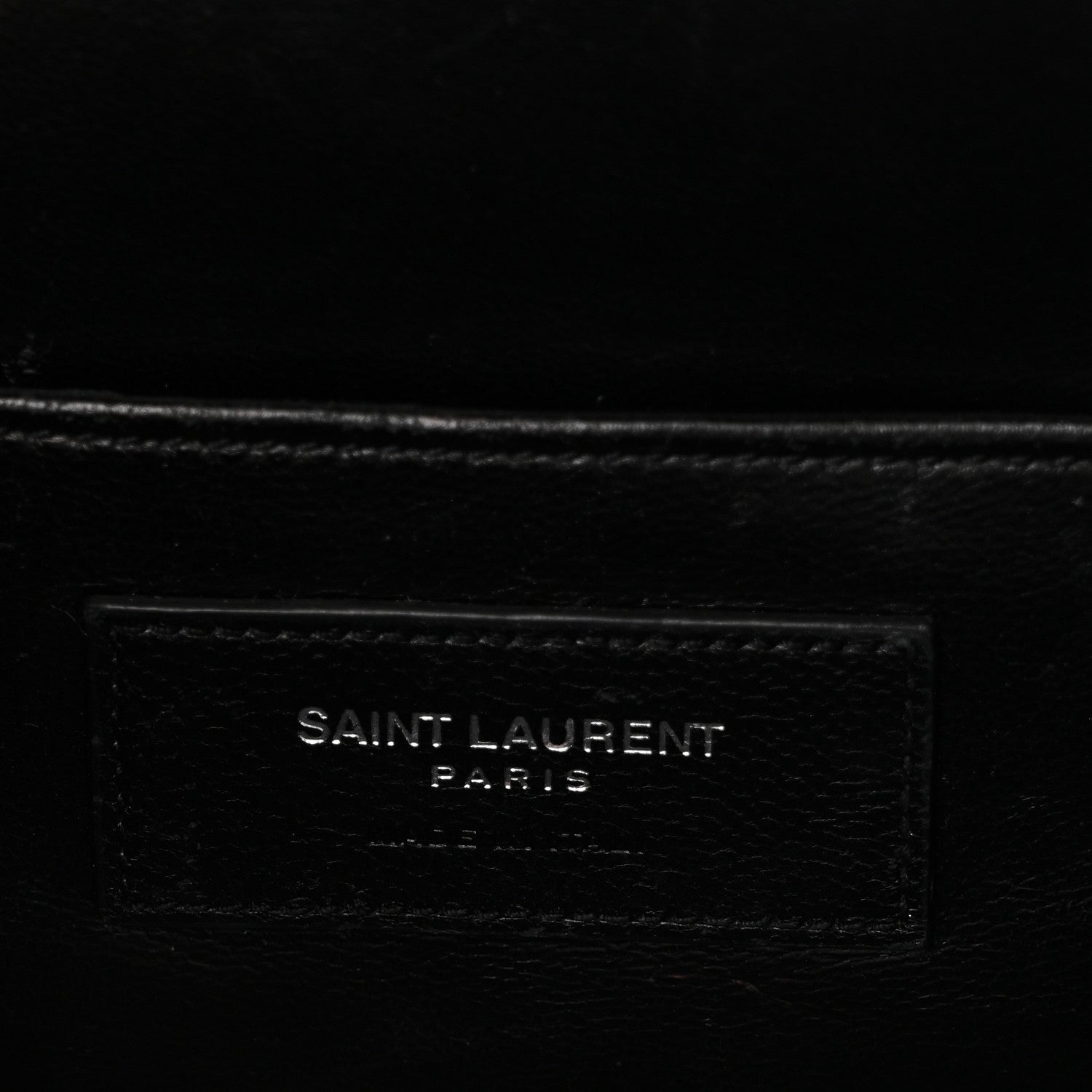 Saint Laurent Lambskin Matelasse Chevron Lunchbox Bag Black 6 of 9
