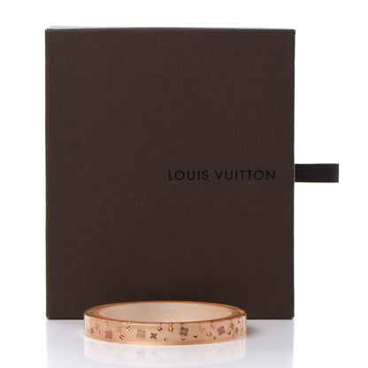 Louis Vuitton Resin Swarovski Inclusion Art Deco TPM Bracelet M Beige 5 of 5