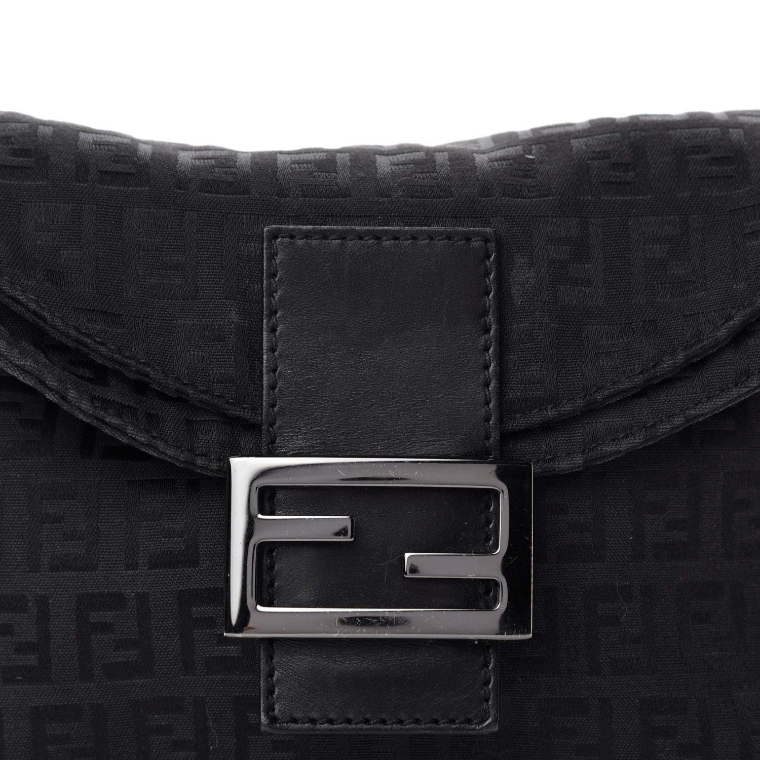 Fendi Zucchino Mama Baguette Black 10 of 10