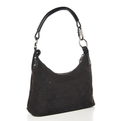 Gucci Monogram Classic Ring Hobo Black 3 of 7