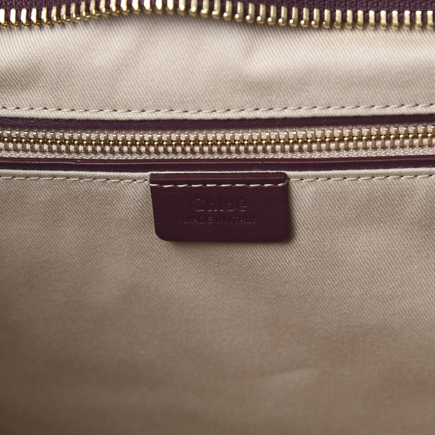 Smooth Calfskin Embossed Tao Zipped Tote Burnt Brown