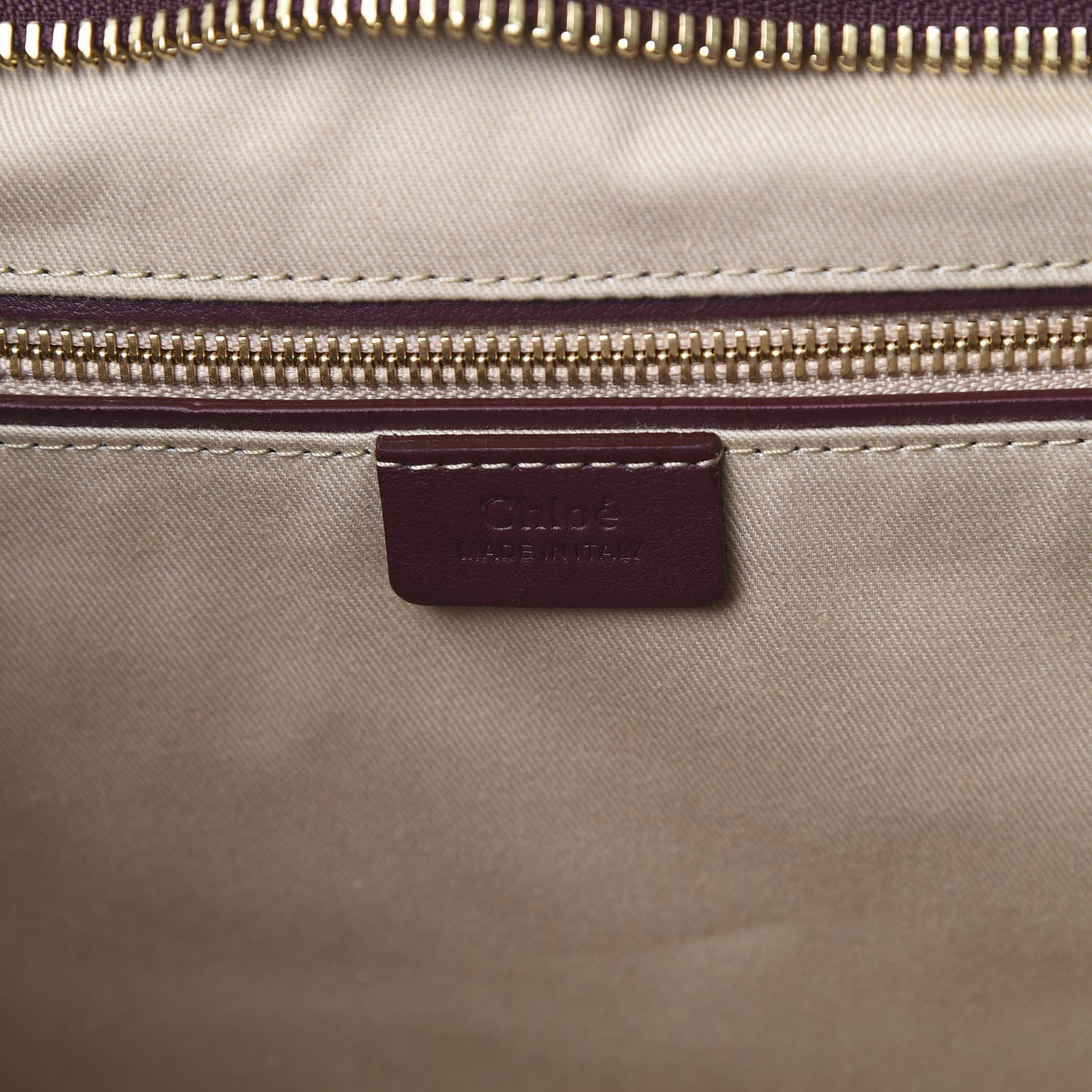 Chloe Smooth Calfskin Embossed Tao Zipped Tote Burnt Brown 5 of 11