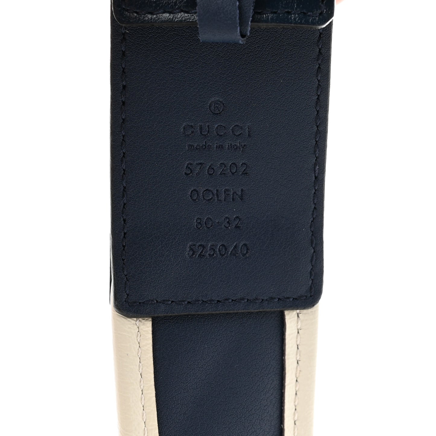Azalea Calfskin Matelasse Diagonal Nickel Torchon Double G 40mm Belt 80 32 Blue Agata Mystic White