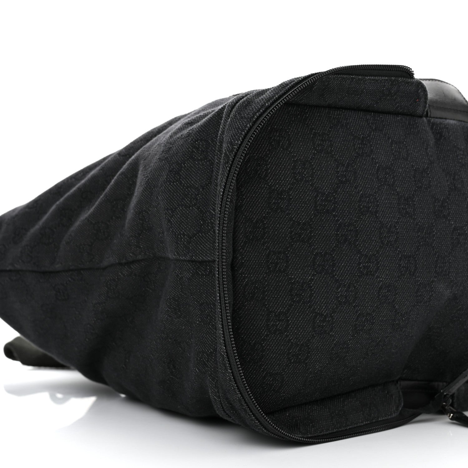 Gucci Denim Monogram Large Collapsible Travel Tote Black 9 of 10