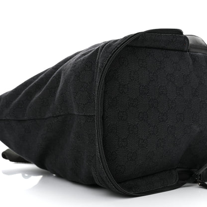 Gucci Denim Monogram Large Collapsible Travel Tote Black 9 of 10