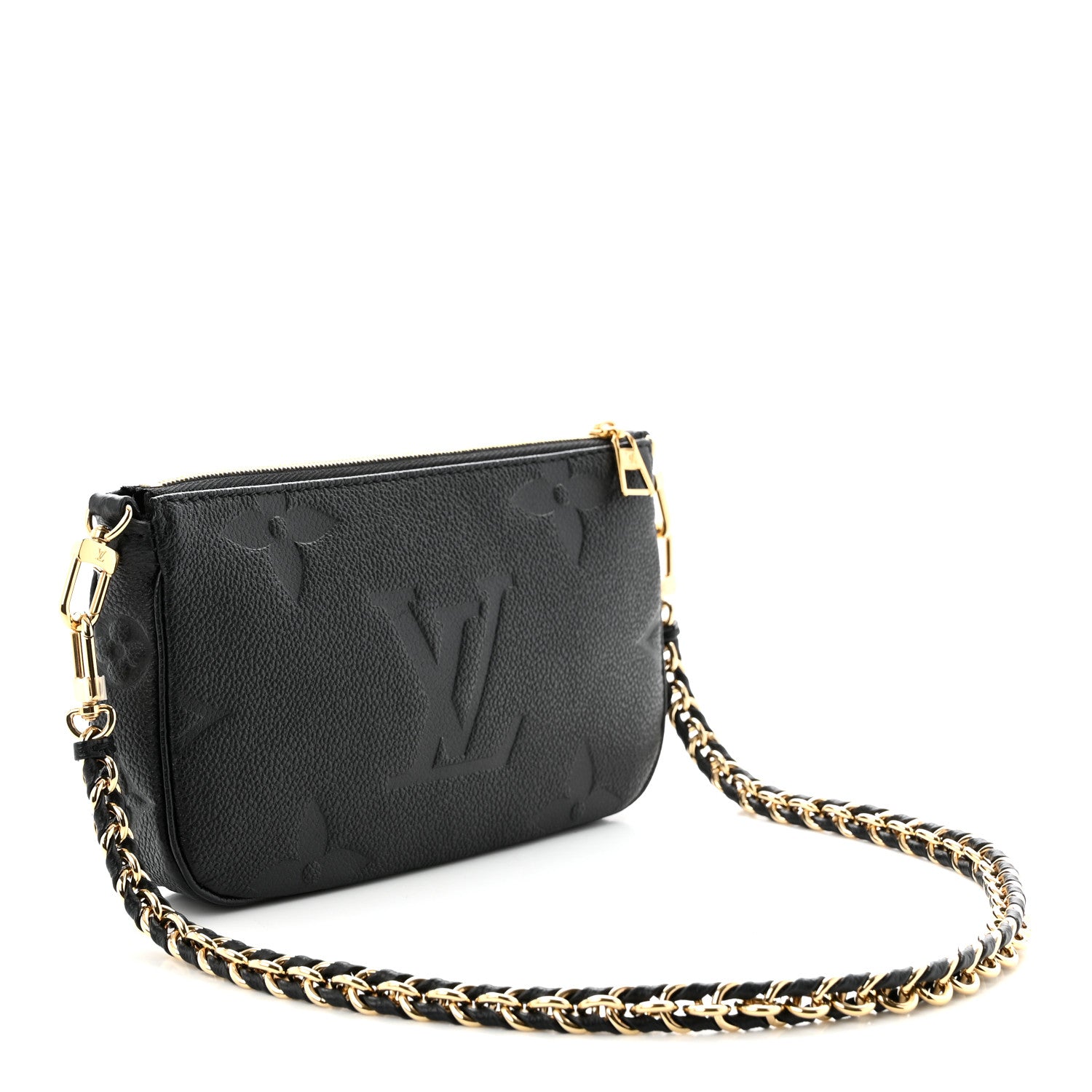 Louis Vuitton Empreinte Monogram Giant Multi Pochette Accessories Mini Pochette Black 3 of 9