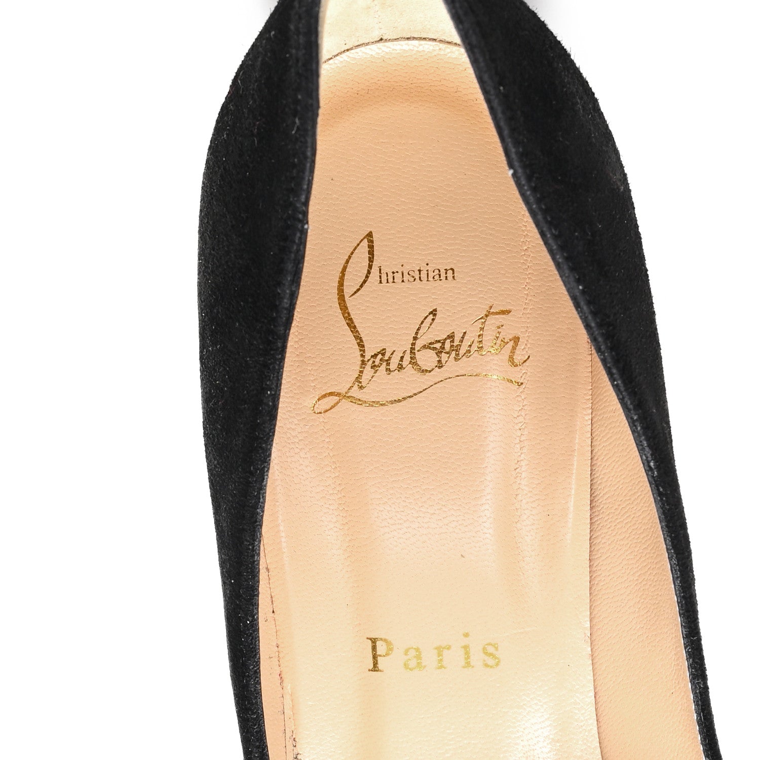 Christian Louboutin Veau Velours Viva 85 Pumps 37.5 Black 8 of 9