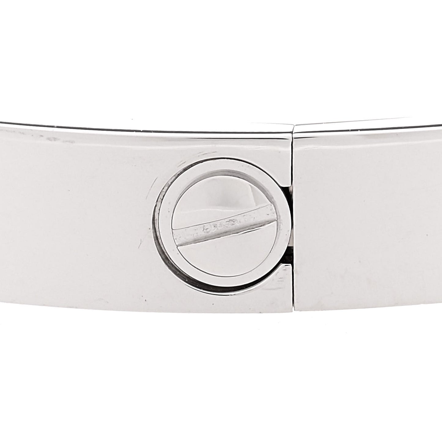 18K White Gold LOVE Bracelet 17