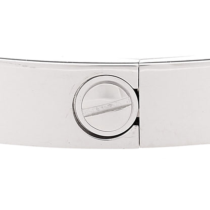Cartier 18K White Gold LOVE Bracelet 17 6 of 7